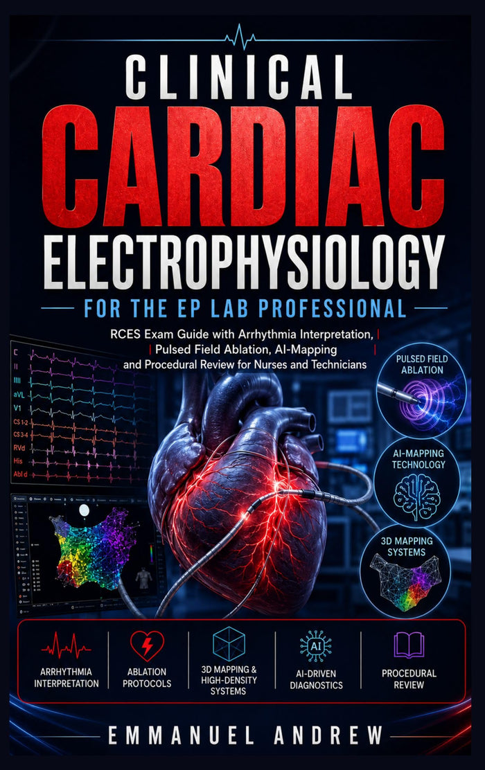 Clinical Cardiac Electrophysiology for the EP Lab Professional: RCES Exam Guide with Arrhythmia Interpretation, Pulsed Field Ablation, AI-Mapping and Procedural Review for Nurses and Technicians