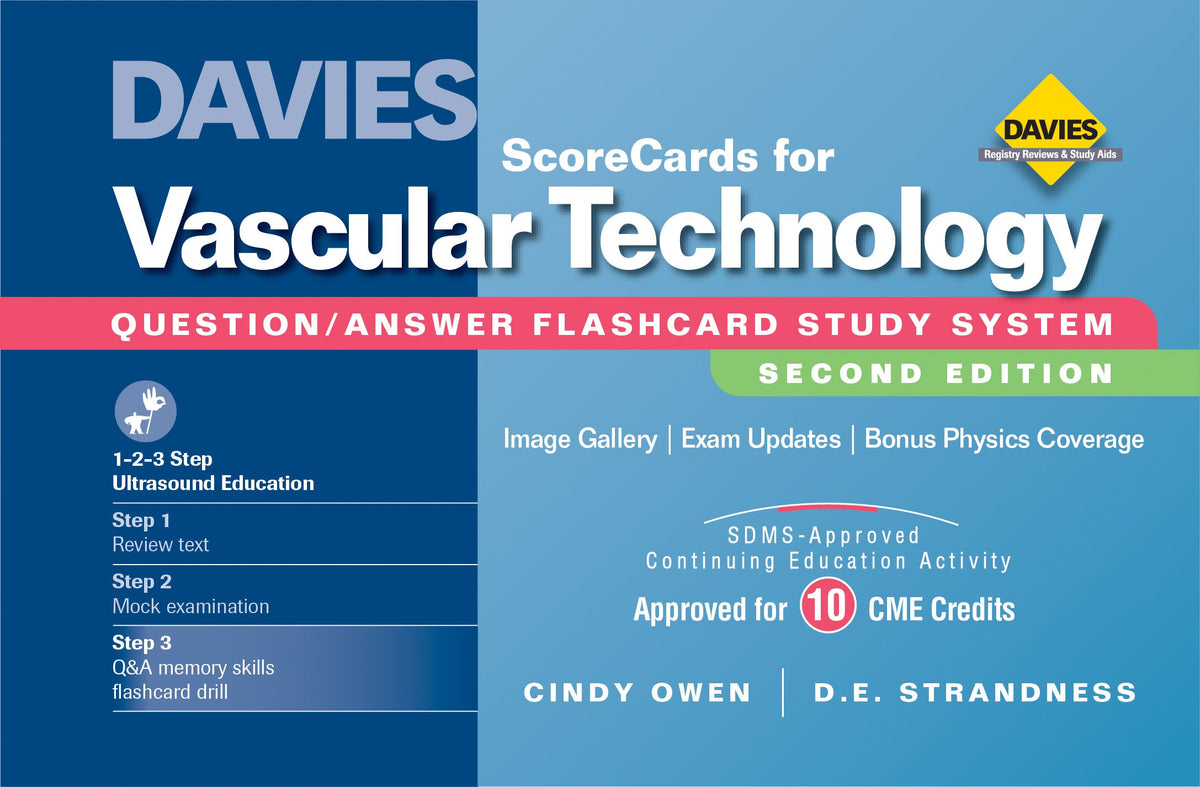Vascular Technology Scorecards: A Q & a Flashcard Study System