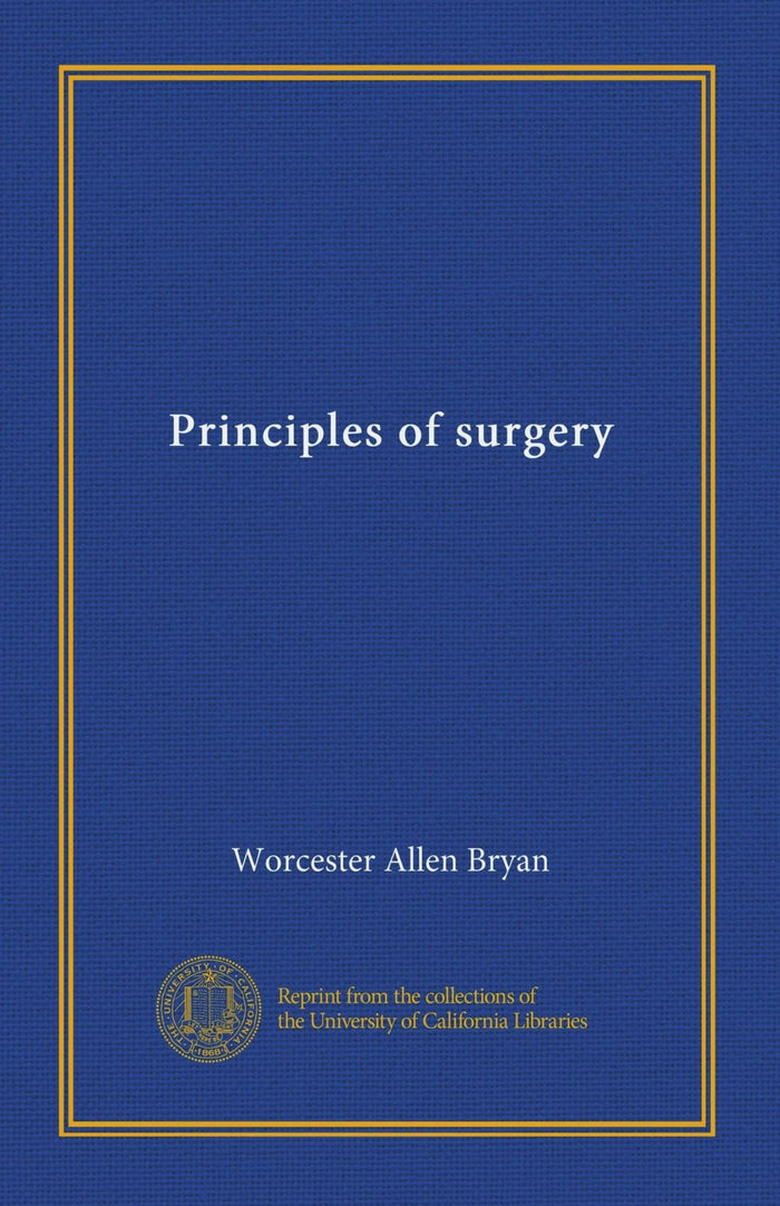 Principles of surgery