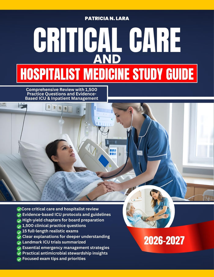 Critical Care and Hospitalist Medicine 2026-2027: Comprehensive Review with 1,500 Practice Questions and Evidence-Based ICU & Inpatient Management