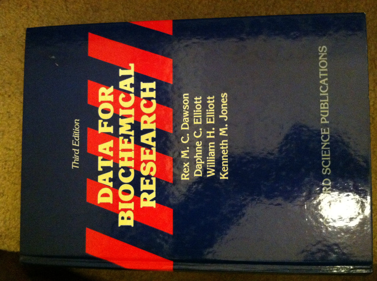 Data for Biochemical Research: 3rd Edition